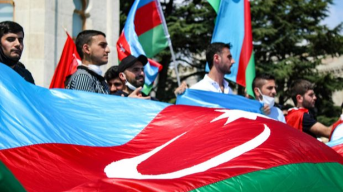 В Стамбуле состоялся митинг в поддержку Азербайджана - ФОТО 