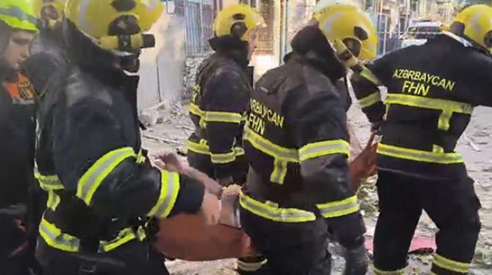 Bakıda mənzildə partlayış oldu - VİDEO - YENİLƏNİB