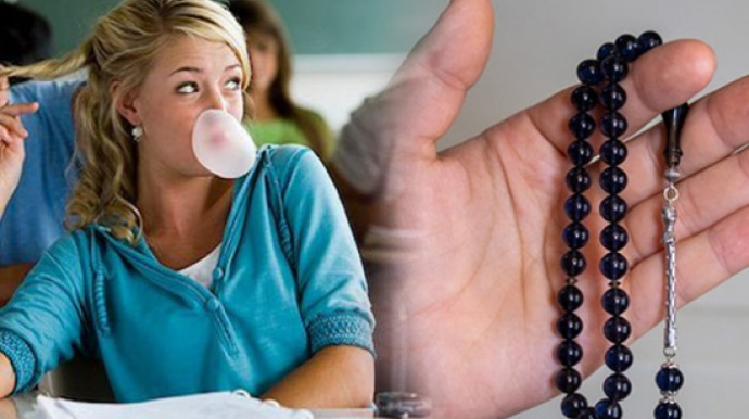 Məktəbə təsbeh və saqqız gətirmək olmaz - QADAĞA 