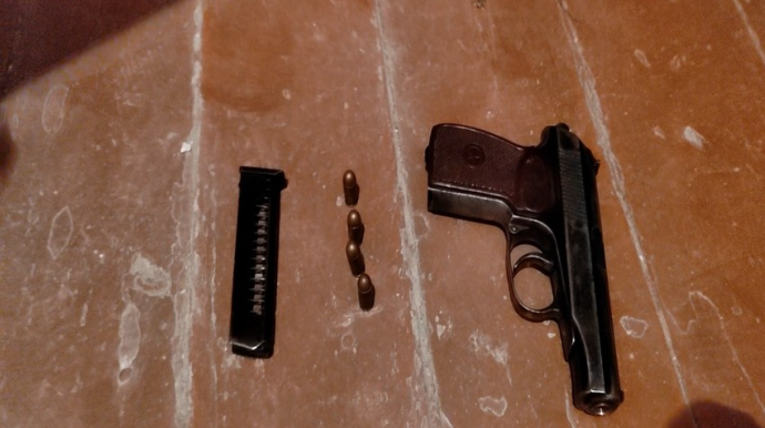 Maştağa sakinindən “Makarov” markalı tapança aşkarlanıb  - VİDEO