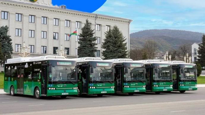 Xankəndidə şəhərdaxili avtobus marşrutları fəaliyyətə başlayır 