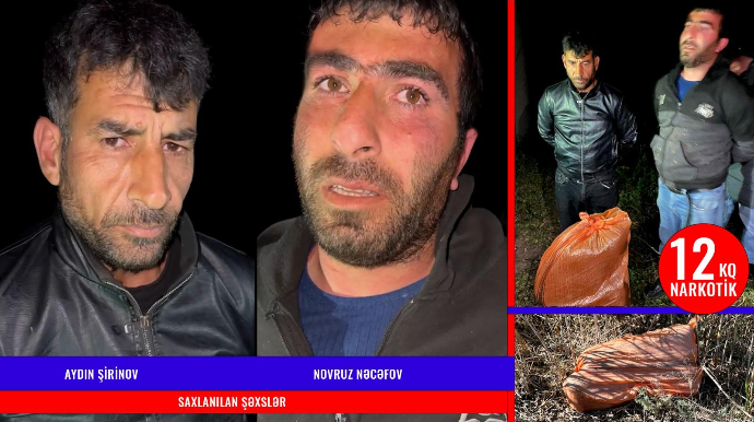 DİN və DSX birgə əməliyyat keçirib, İrandan narkotik gətirən şəxslər saxlanılıb  - FOTO