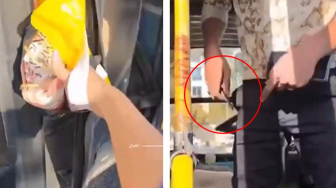 Avtobus sürücüsü sərnişinlərə bıçaq çəkdi; Barəsində ciddi tədbirlər görüləcək – VİDEO 