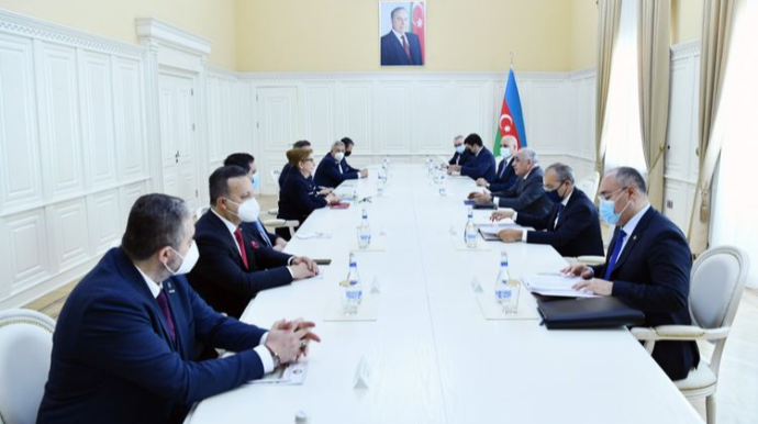 Əli Əsədov Türkiyənin ticarət naziri ilə görüşüb - FOTO