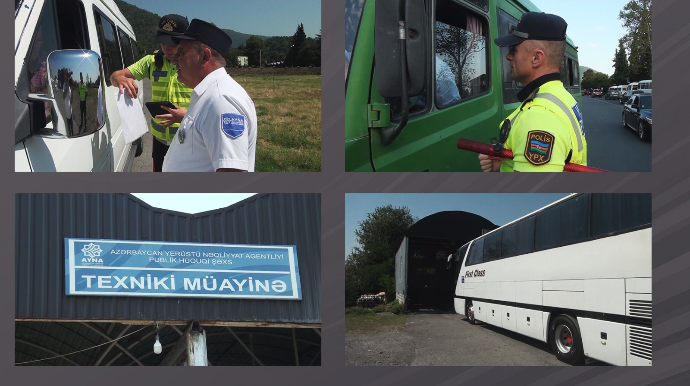 Zaqatalada qanunsuz sərnişin daşıyanlara qarşı REYD - FOTO - VİDEO