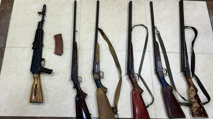 Xankəndidə silah və sursatlar aşkarlanıb 