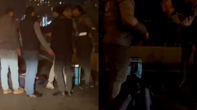 Bakıda “Toyota Prius”  motosikletlə toqquşub   - VİDEO