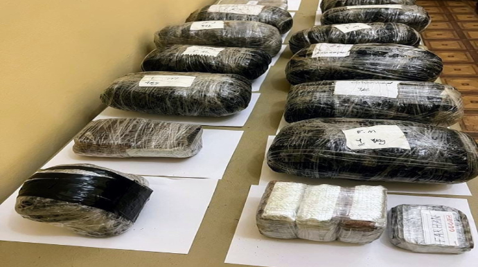 İrandan qaçaqmalçılıqla narkotik keçirilməsinin qarşısı alındı  - FOTO