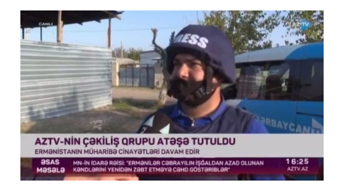 Ağdamda düşmən təxribatı: Jurnalist yaralandı  - VİDEO