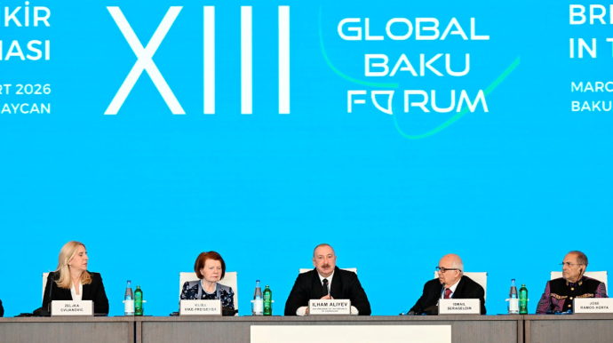 Prezidentin sosial şəbəkə hesablarında XIII Qlobal Bakı Forumundan paylaşım edildi - VİDEO