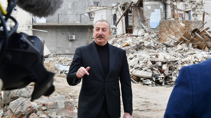 Azərbaycan Prezidenti:  "Ermənistanı diz çökdürdük, məğlub etdik"