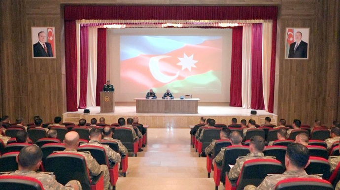 Naxçıvan Qarnizonu Qoşunlarında komandir hazırlığı məşğələləri keçirilib - FOTO/VİDEO 