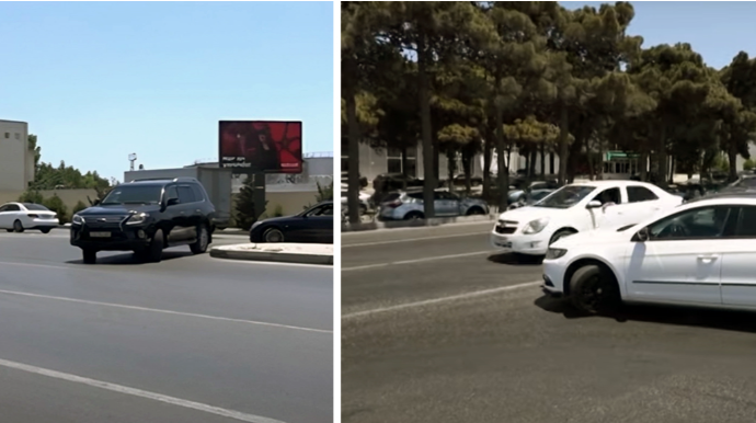 Bakıda yol nişanları arasındakı ziddiyyət qarışıqlıq yaratdı - VİDEO 