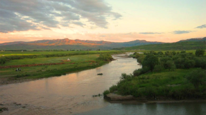 Araz çayında suyun səviyyəsi artdı 
