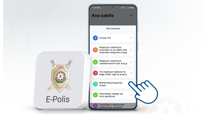 Məhkumluq haqqında arayışı bir kliklə əldə edin