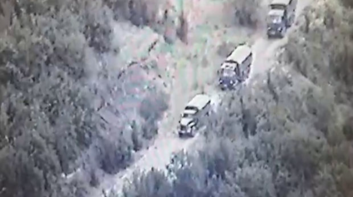 Ermənilər Qarabağda Rusiya sülhməramlılarının müşayiəti altında qanunsuz daşımaları davam etdirirlər  - VİDEO