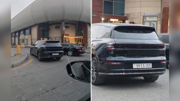 Nömrəsinə güvənən sürücü akademiyanın girişini bağladı: "Yaxşı edib dayanıram" - VİDEO