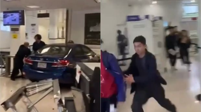 ABŞ-də maşınını Çin konsulluğunun binasına çırpan sürücünü polis güllələyib - VİDEO 