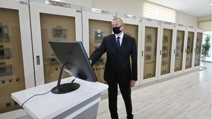 Prezident İlham Əliyev yenidən qurulan “8-ci km” yarımstansiyasının açılışında iştirak edib - FOTO