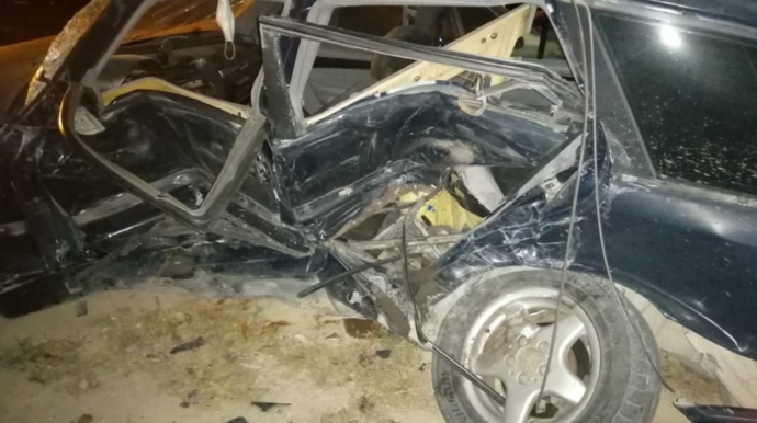 Mərdəkanda ağır yol qəzası olub, xəsarət alan var  - FOTO