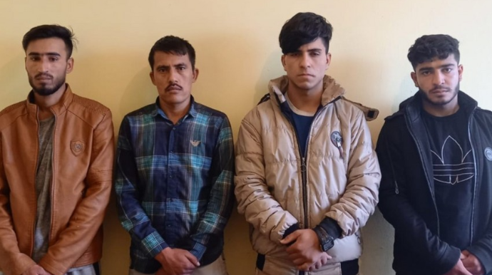 Азербайджанские пограничники задержали нарушителей госграницы  - ФОТО