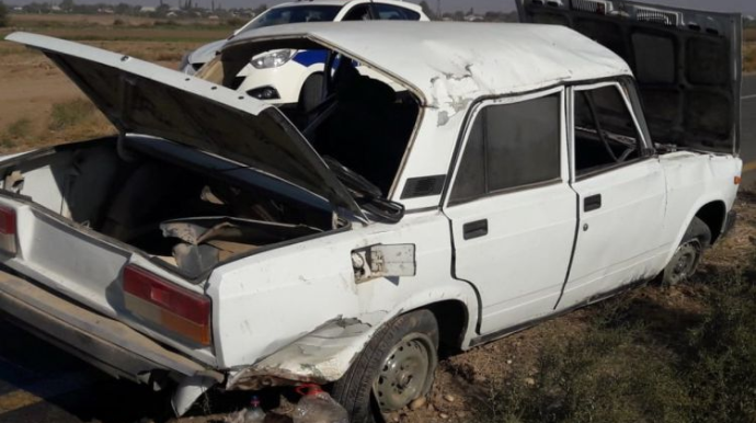 İmişlidə traktorla minik maşını toqquşdu, xəsarət alanlar var 