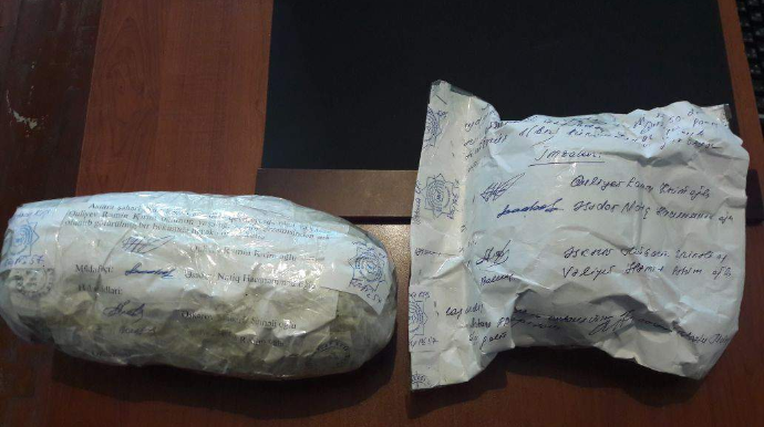 Yevlax sakinindən narkotik götürüldü