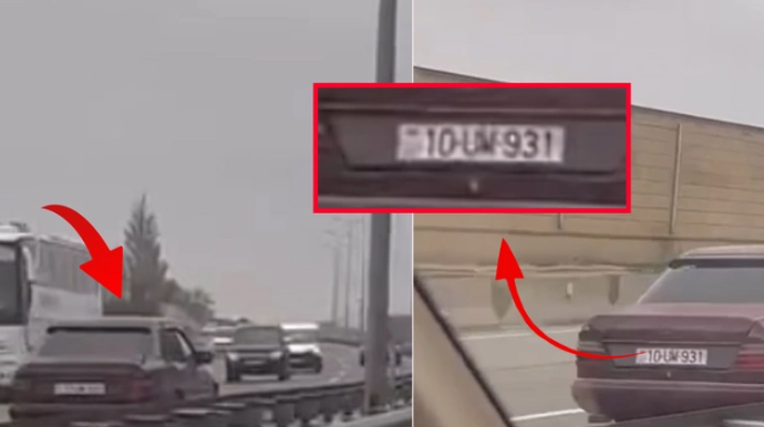 Bakı–Qazax yolunda maşını tərsinə sürən sürücü HƏBS EDİLDİ – VİDEO