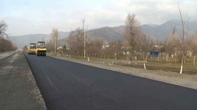 Zaqatala-Balakən-Mazımçay yolunun yenidən qurulması davam etdirilir - VİDEO