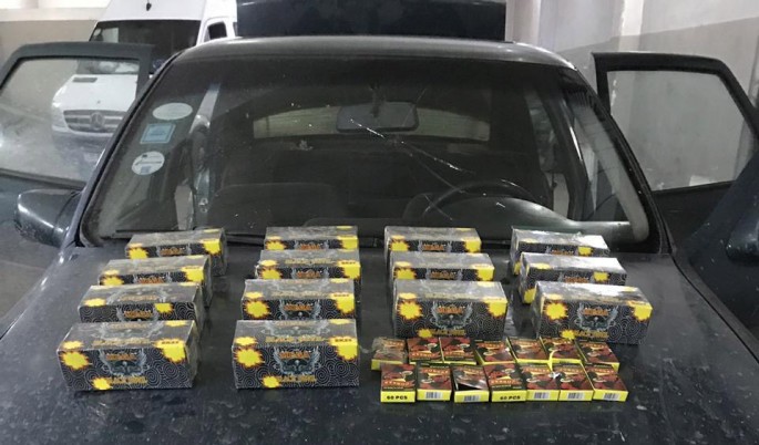 Avtomobilin benzin çənində pirotexniki vasitələr aşkarlanıb - FOTO