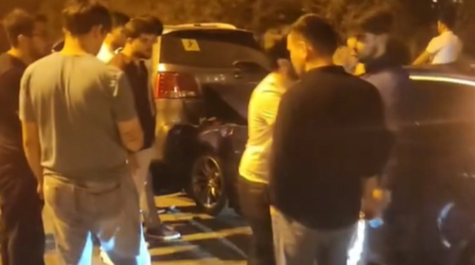 Bakıda baş verən zəncirvari qəzanın ANBAAN GÖRÜNTÜLƏRİ - YENİLƏNİB