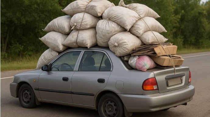 Minik avtomobilinə vurulan yükə görə sürücü hansı halda cərimə edilə bilər – AÇIQLAMA  - FOTO