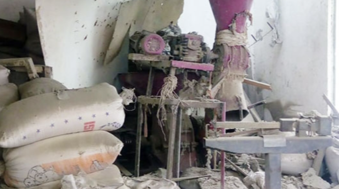 Ermənilər çörək sexini dağıtdı - Fotolar 