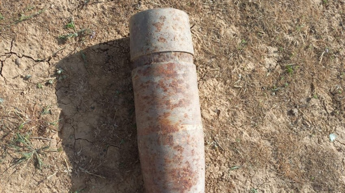 Sumqayıtda top mərmisi tapılıb  - VİDEO