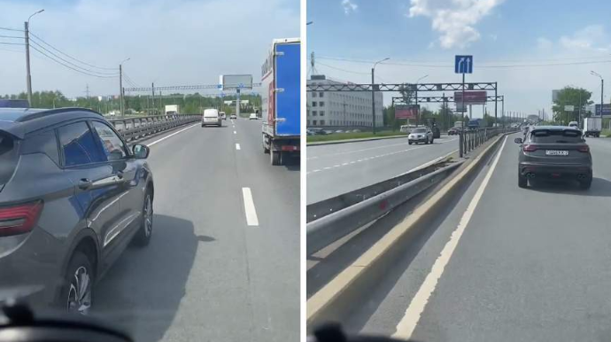 Xarici nömrə nişanlı avtomobilin sürücüsü təcili tibbi yardıma yol vermədi - VİDEO 