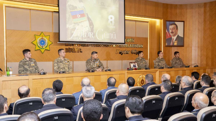 Dövlət Gömrük Komitəsində Zəfər Günü münasibətilə təntənəli mərasim keçirilib - VİDEO  - FOTO