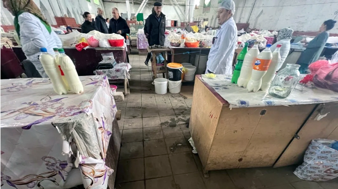 Tovuzda bazarda yoxlama - Nöqsanlar aşkarlandı - FOTO