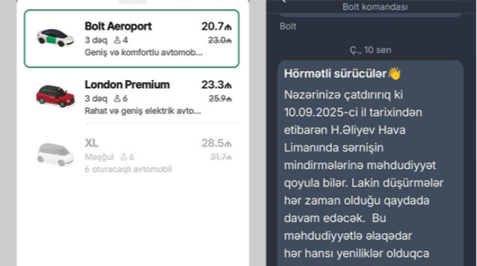 Bu gündən aeroportdan şəhərə taksi sifariş etmək olmur - FOTO