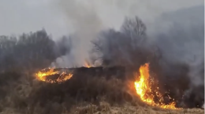 Kəlbəcər və Laçında yanğının söndürülməsinə 2 helikopter cəlb olunub - VİDEO 