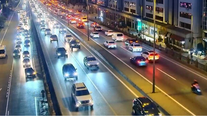 Bakının bu yollarında tıxac var - SİYAHI