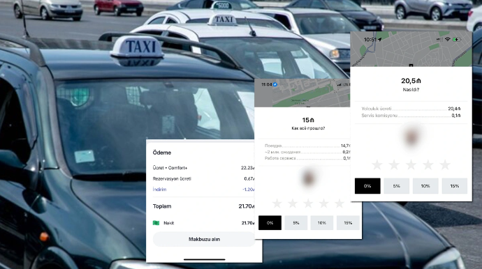 Hava şəraiti ilə əlaqədar taksi qiymətlərində artım müşahidə olunur - FOTO