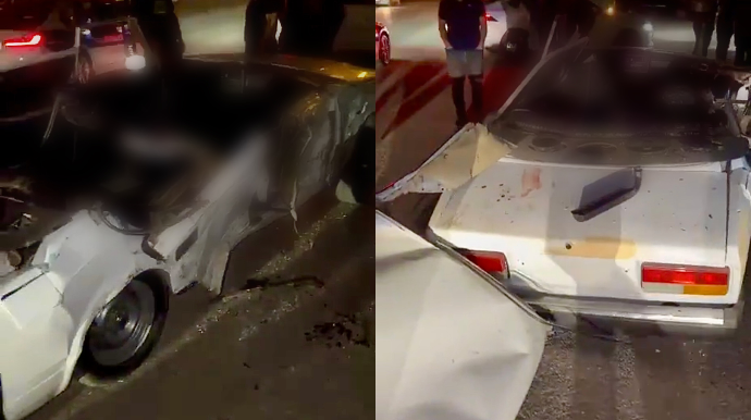 Biləcəridə faciəvi qəza: “VAZ”ın damı qopdu, gənc sürücü öldü - VİDEO