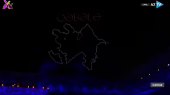 III MDB Oyunlarının açılışında dron şousu - VİDEO