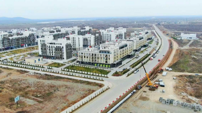 Füzuli şəhərinin daxili yollarının tikintisi sürətlə və keyfiyyətlə icra olunur - FOTO - VİDEO