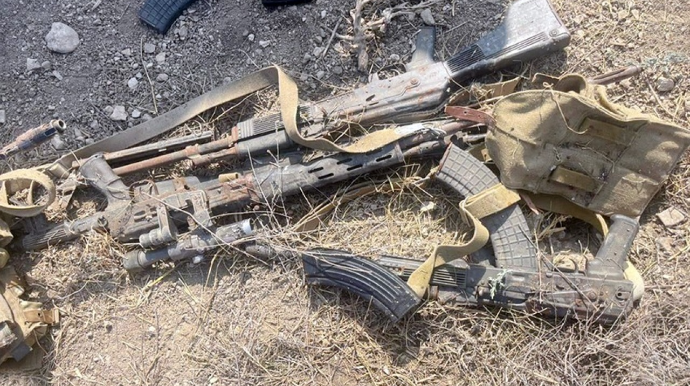 Ağdərədə silah-sursat aşkarlandı - FOTO 