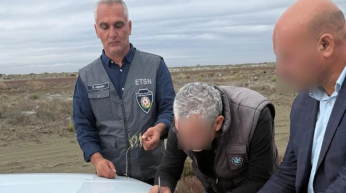 Neftçalada qanunsuz ov edən şəxs saxlanıldı 