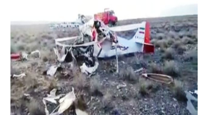İranda təlim təyyarəsi qəzaya uğradı