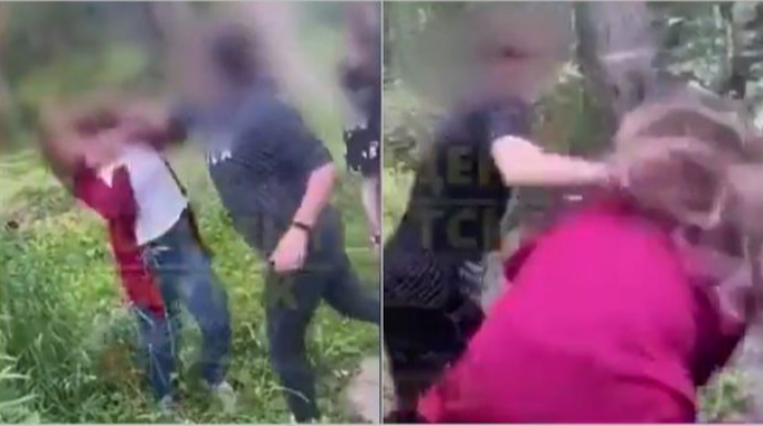 Məktəblilər 18 yaşlı gənc qızı növbə ilə döydülər - VİDEO