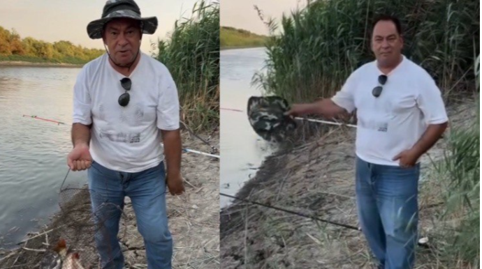 Əlikram Bayramov qadağa dövründə balıq tutdu - VİDEO 