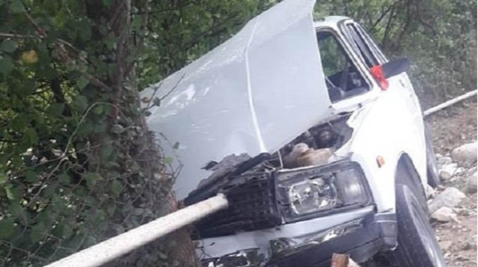 Biləsuvarda avtomobil qaz xəttinə çırpılıb, bir kənd qazsız qalıb 